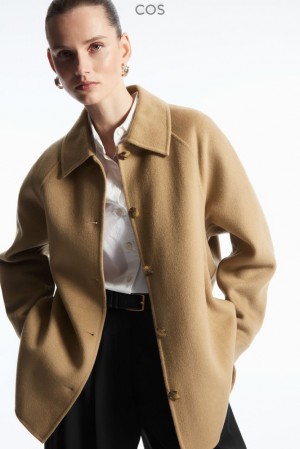 Beige COS Double-Faced Wool Jacket | ZI31-I2WS