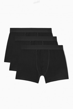 Black COS 3-Pack Long Boxer Briefs | PU65-W2EW