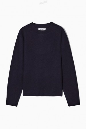 Black COS Boiled Merino Wool Sweater | EW70-S3YW