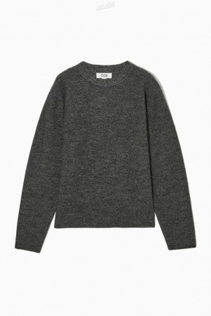 Black COS Boiled Merino Wool Sweater | VR02-F7PK