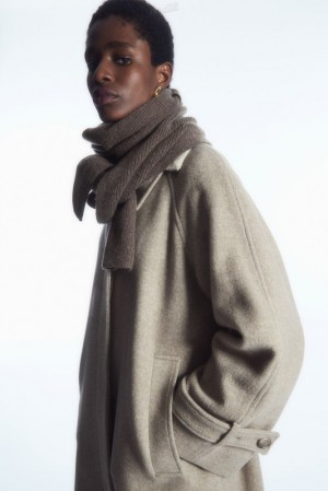 Black COS Cashmere-Blend Scarf | AG40-R1NV