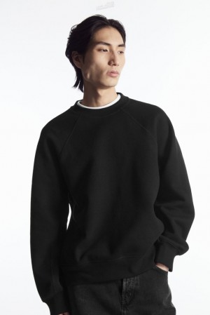 Black COS Panelled Sweatshirt | EE19-W1LH