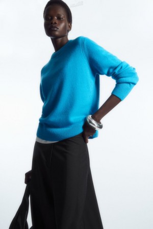 Black COS Pure Cashmere Jumper | LI46-Q5AS