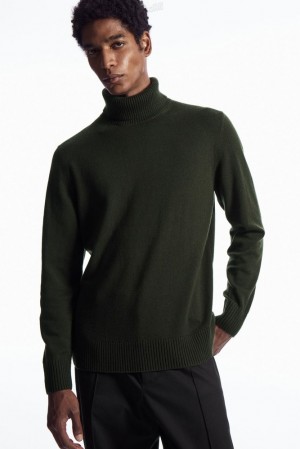 Black COS Wool-Cashmere Turtleneck Sweater | DL84-W3WX