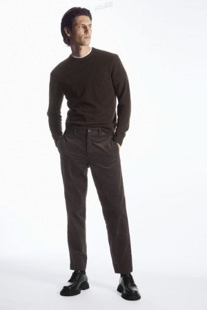 Dark Brown COS Pure Cashmere Jumper | BF09-Z7RO