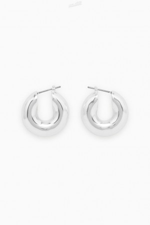 Gold COS Small Chunky Hoop Earrings | DJ56-A6KL