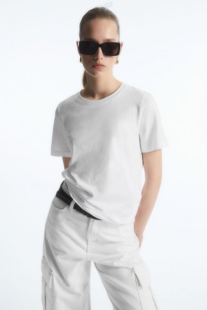 White COS Regular Fit T-Shirt | PC27-F0HP