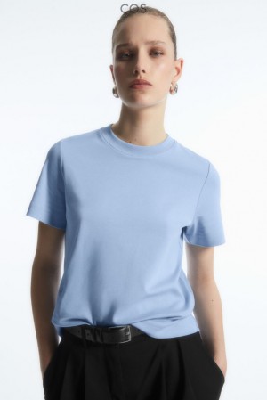 White COS The Clean Cut T-Shirt | QI31-N7DC