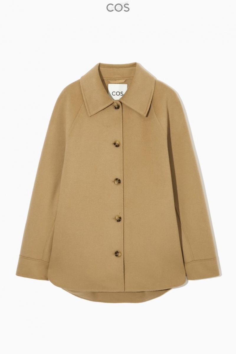 Beige COS Double-Faced Wool Jacket | ZI31-I2WS