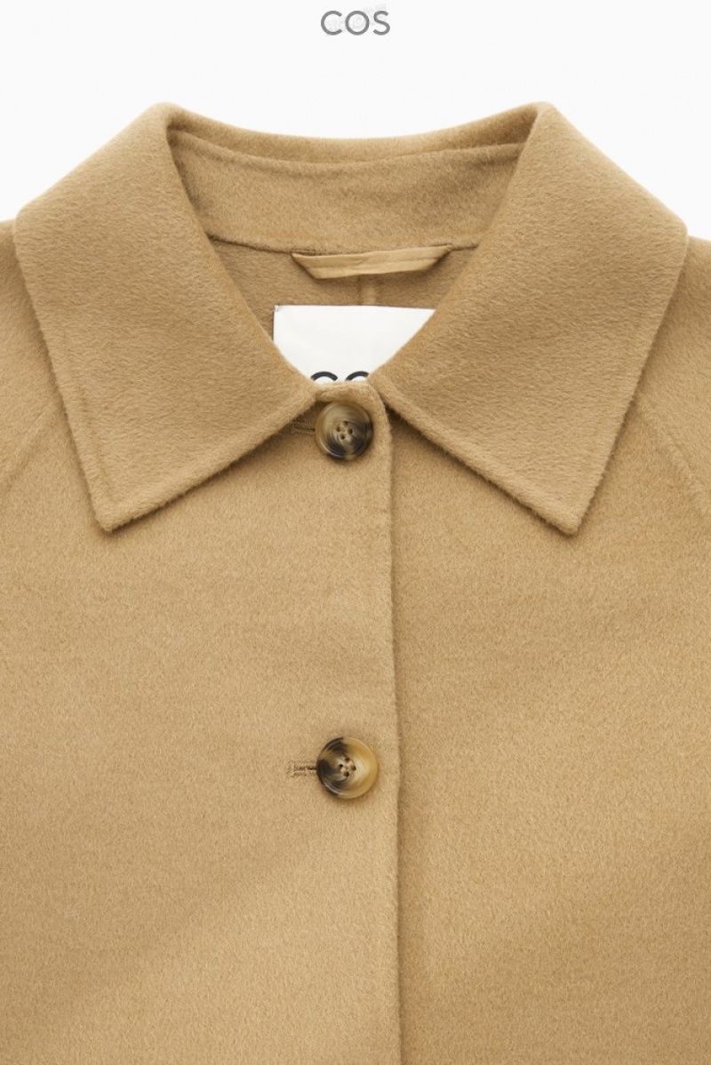 Beige COS Double-Faced Wool Jacket | ZI31-I2WS