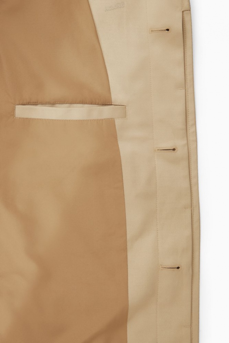 Beige COS Utility Car Coat | UE65-O7WA