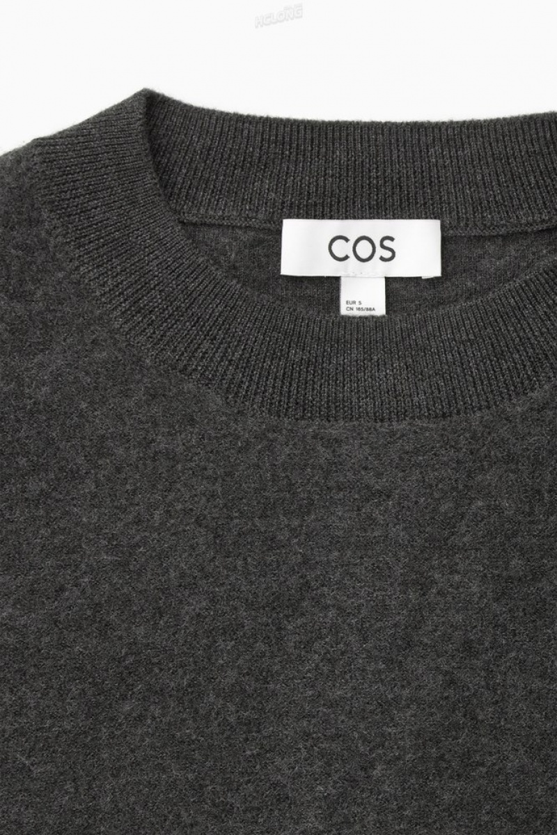 Black COS Boiled Merino Wool Jumper | BJ87-N9UT