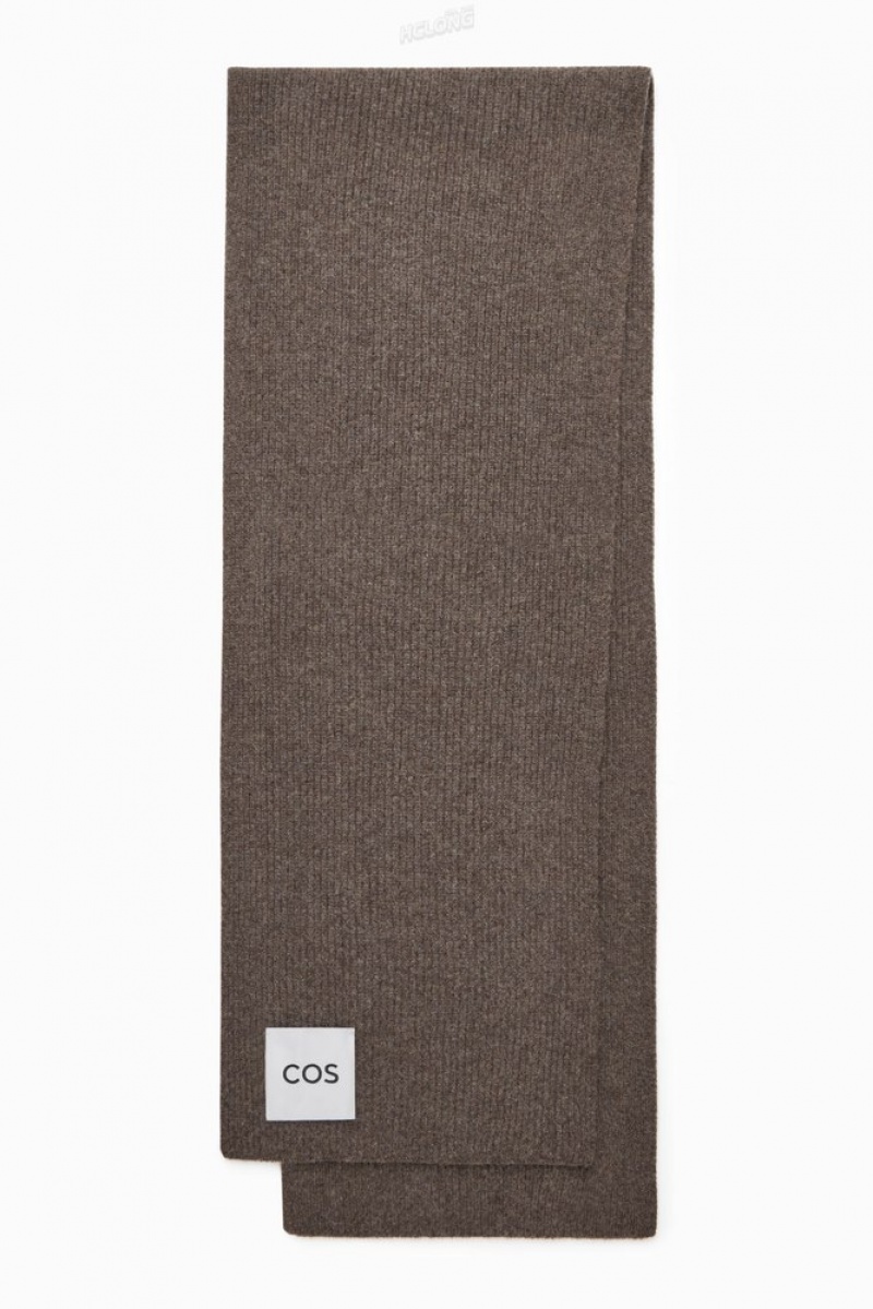 Black COS Cashmere-Blend Scarf | AG40-R1NV