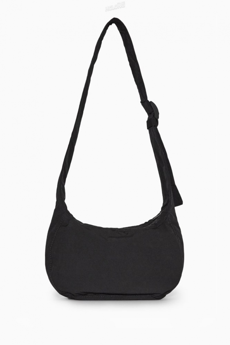 Black COS Crossbody Saddle Bag - Nylon | TU29-A4OS