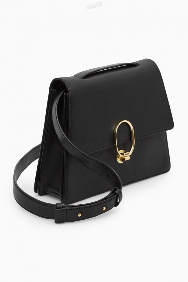 Black COS Mini Embellished Crossbody Bag | HS46-N2RG