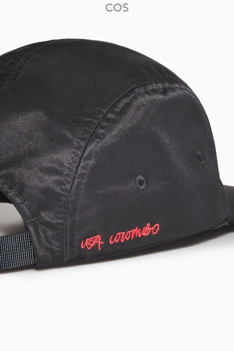 Black COS Printed Baseball Cap | OE14-W5BO