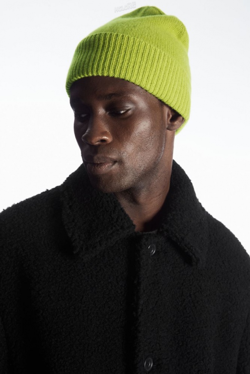 Black COS Pure Cashmere Beanie | AL85-Z2AY