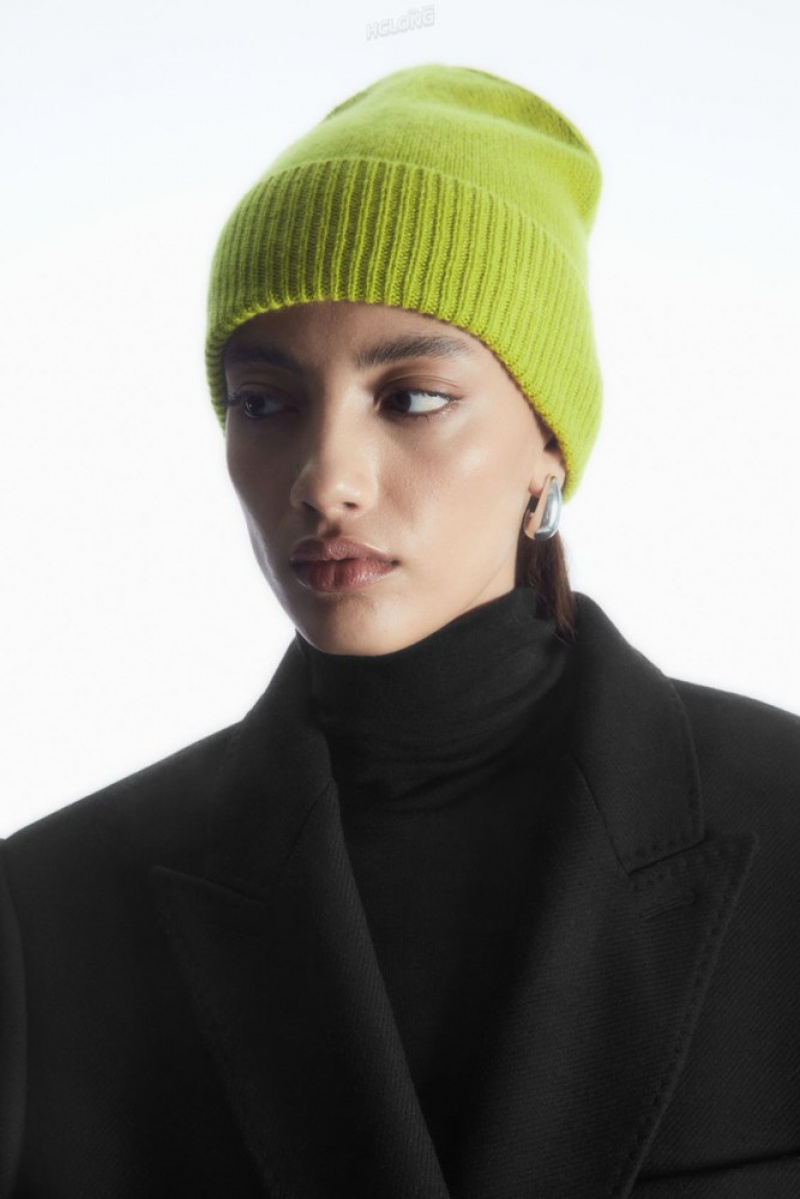 Black COS Pure Cashmere Beanie | AL85-Z2AY