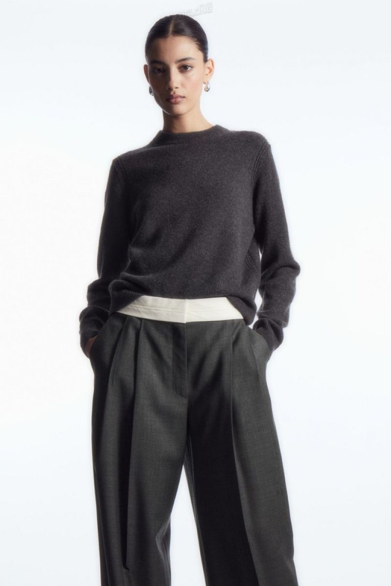 Black COS Pure Cashmere Sweater | LS35-T2MU