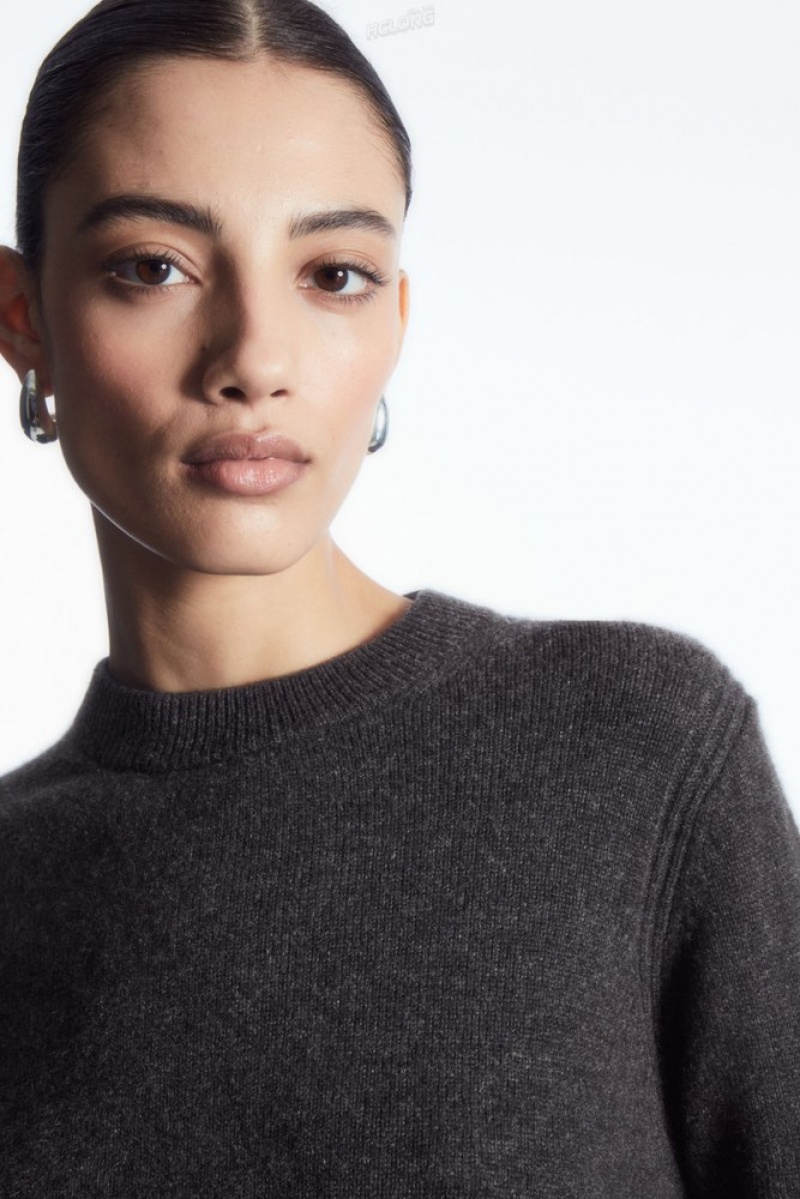 Black COS Pure Cashmere Sweater | LS35-T2MU