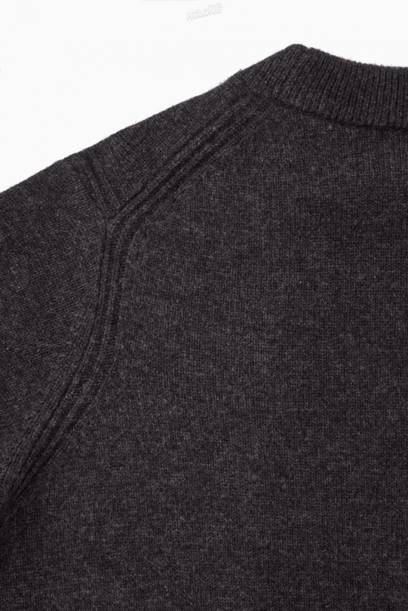 Black COS Pure Cashmere Sweater | LS35-T2MU