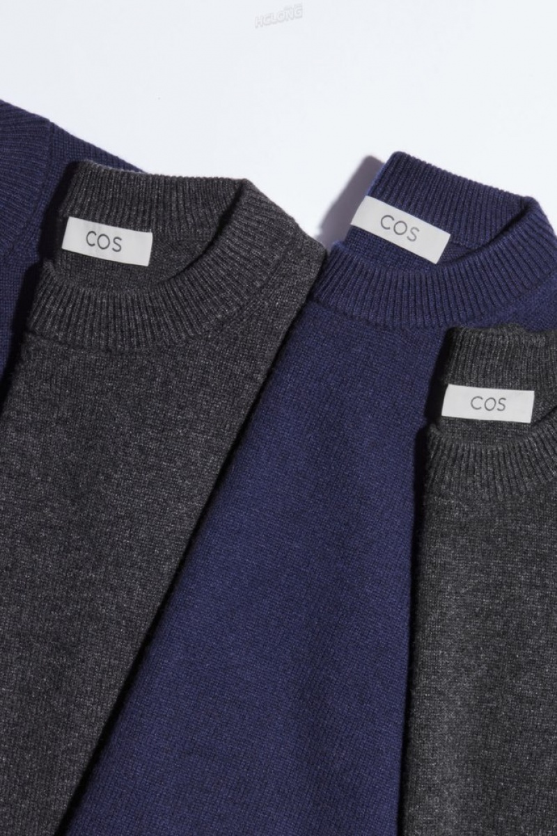 Black COS Pure Cashmere Sweater | LS35-T2MU