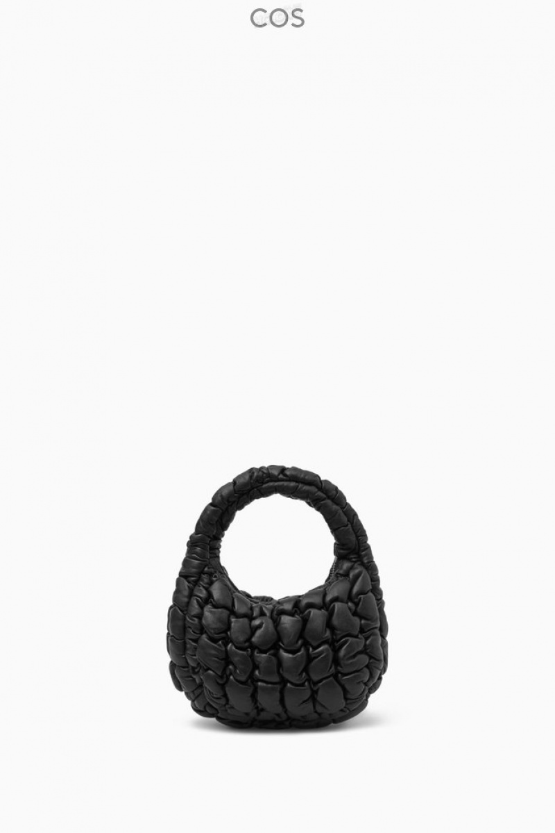 Black COS Quilted Micro Bag - Leather | IL00-P0UU