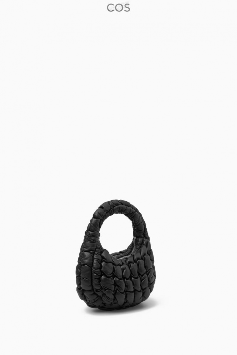 Black COS Quilted Micro Bag - Leather | IL00-P0UU