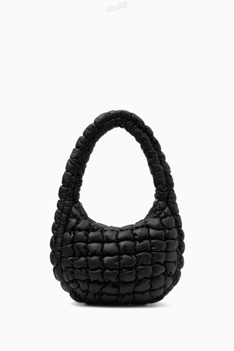 Black COS Quilted Mini Bag - Leather | VQ10-Q0NM