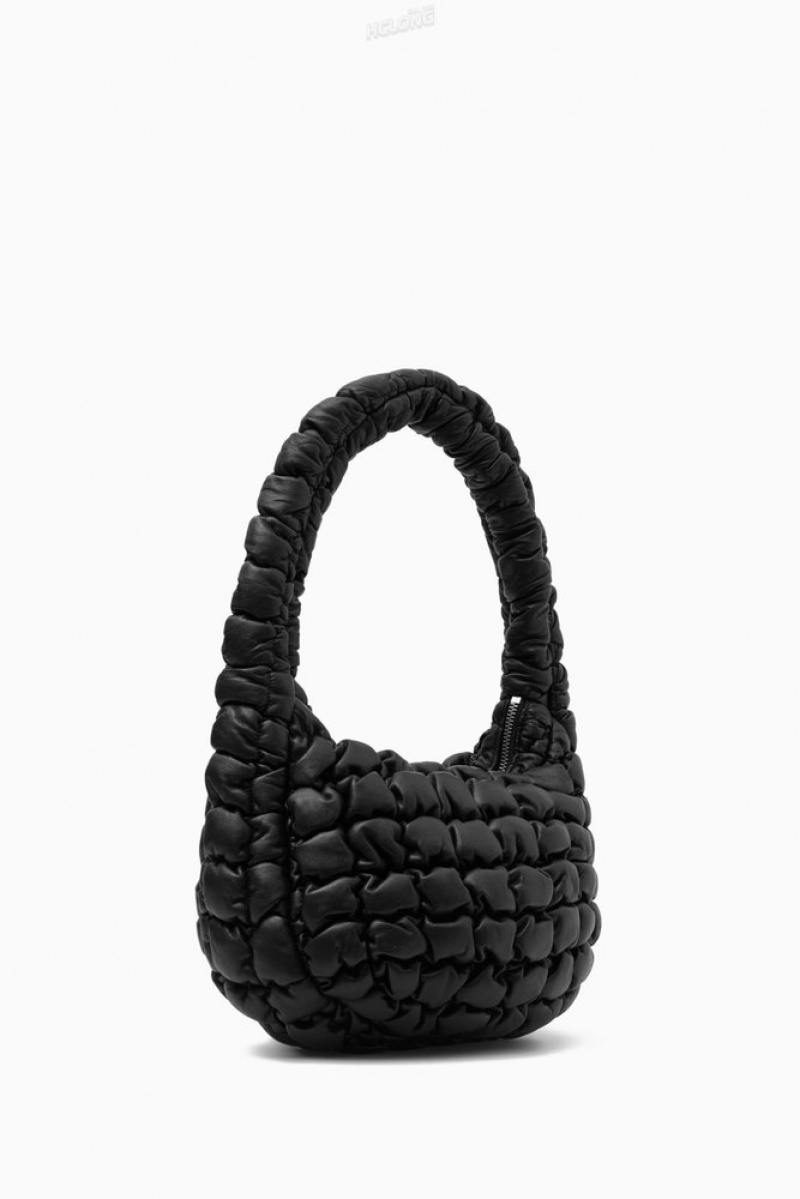 Black COS Quilted Mini Bag - Leather | VQ10-Q0NM