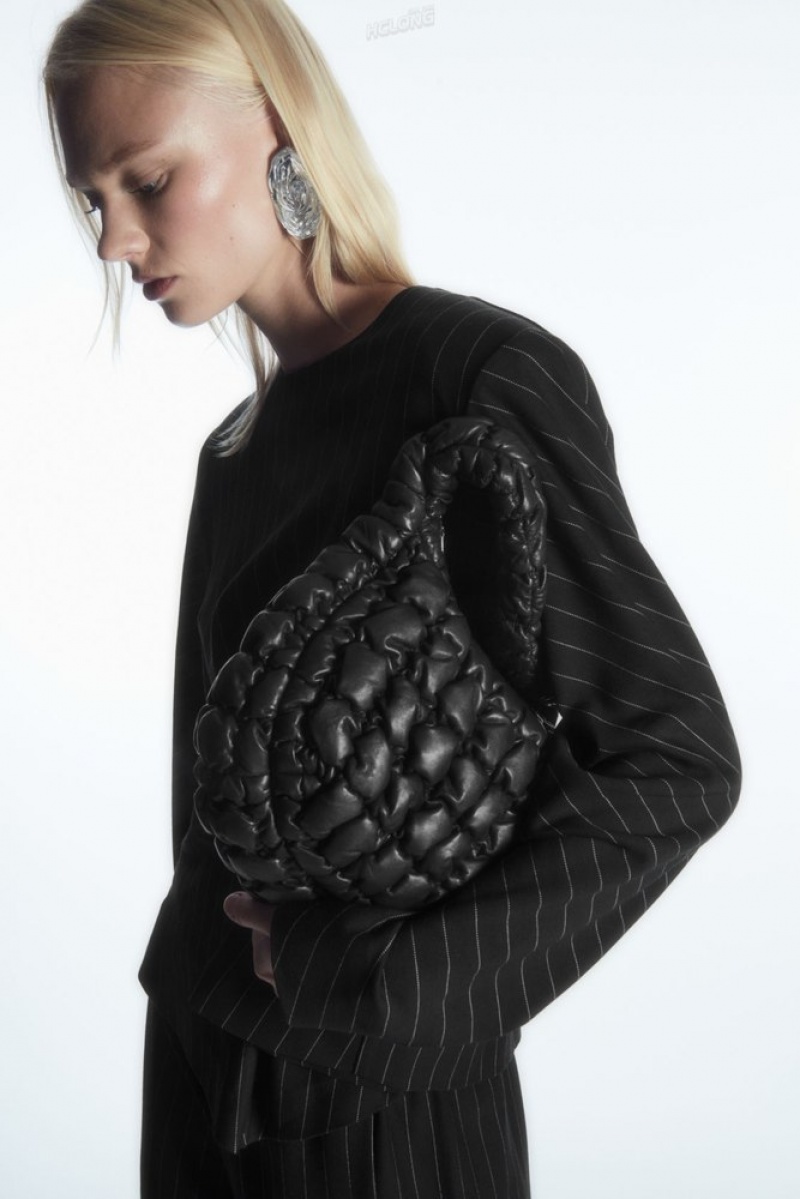 Black COS Quilted Mini Bag - Leather | VQ10-Q0NM