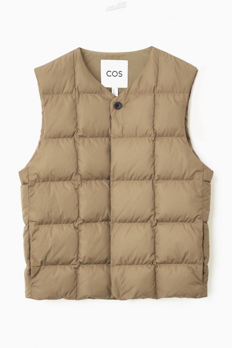 Black COS Quilted Padded Liner Gilet | UT51-X0GO