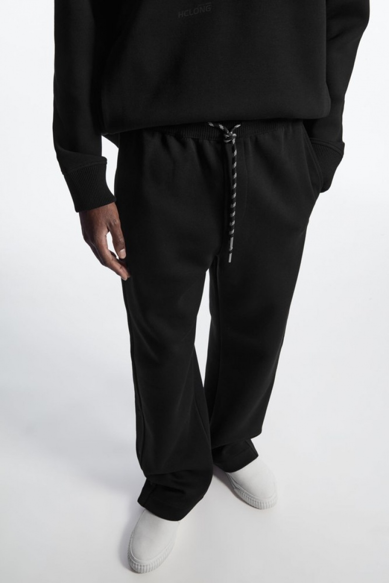 Black COS Relaxed Scuba Joggers | XX32-S0ZP