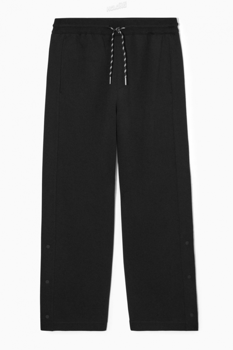 Black COS Relaxed Scuba Joggers | XX32-S0ZP