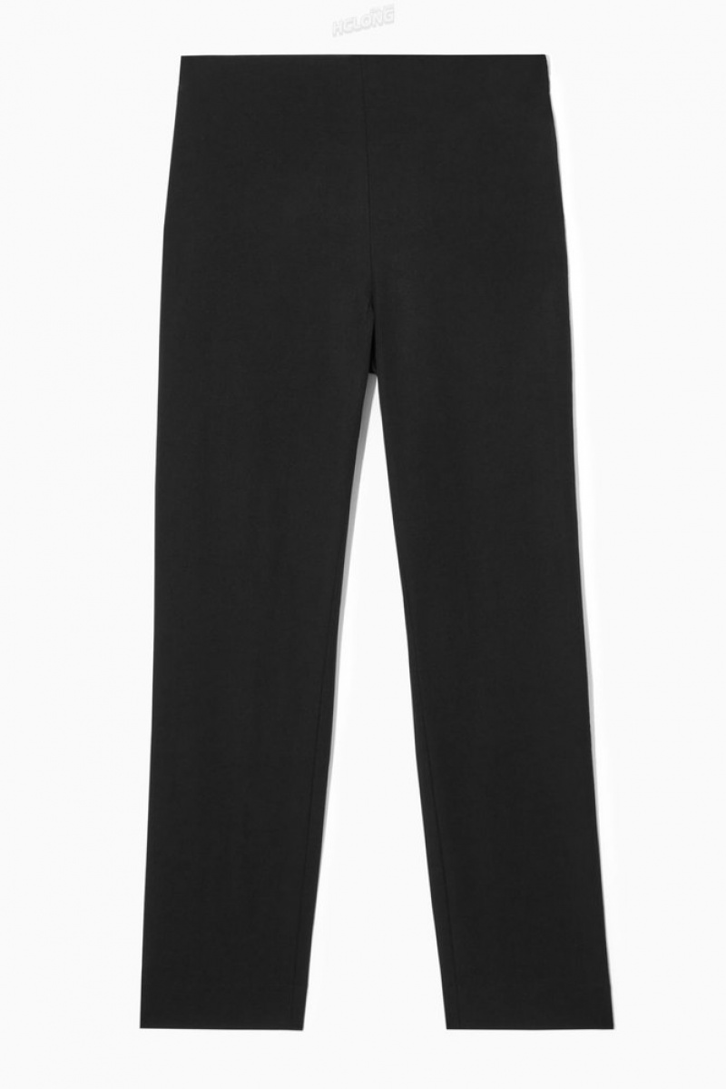 Black COS Slim-Fit Tailored Pants | KF97-A1US