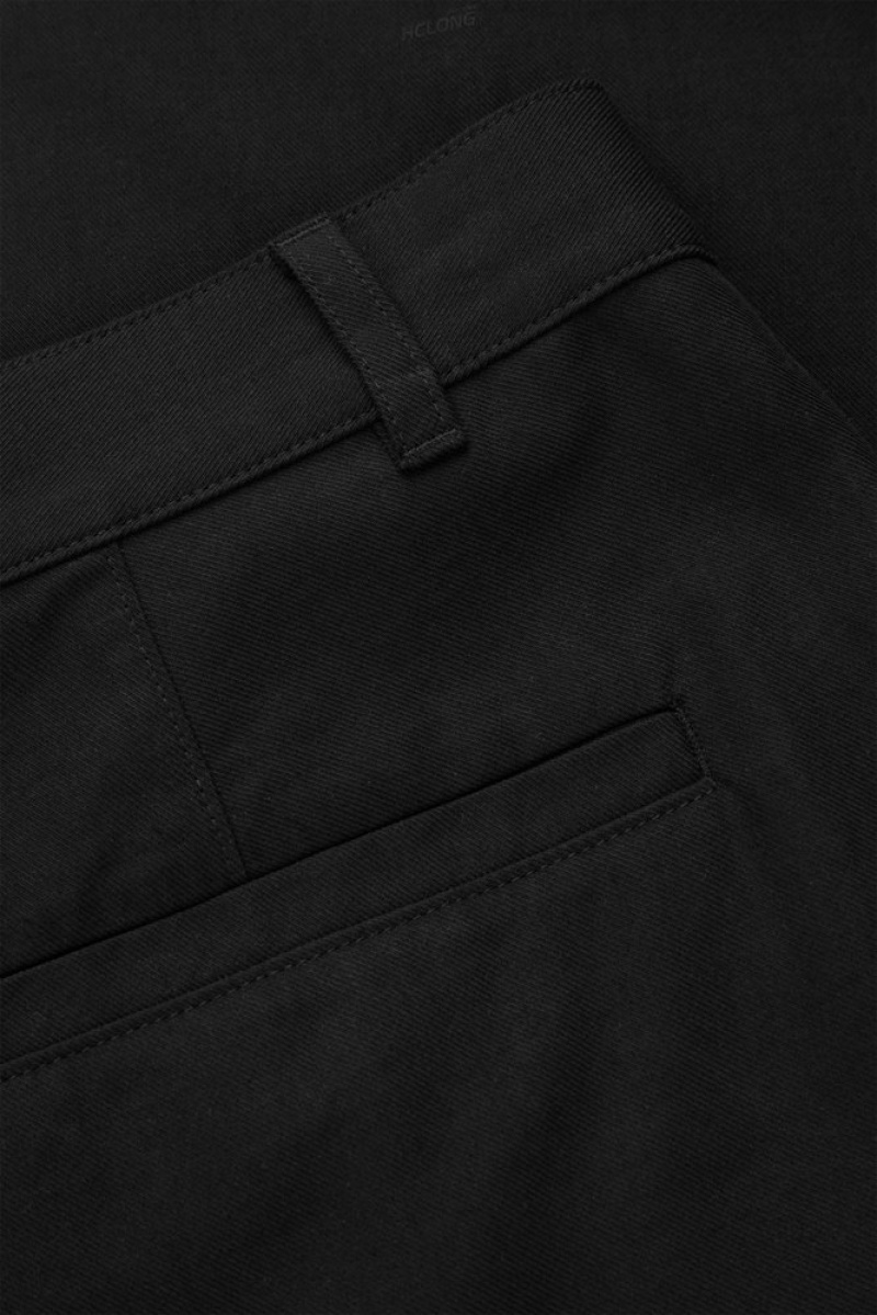 Black COS Tapered Wool Chinos | BI88-L8GD