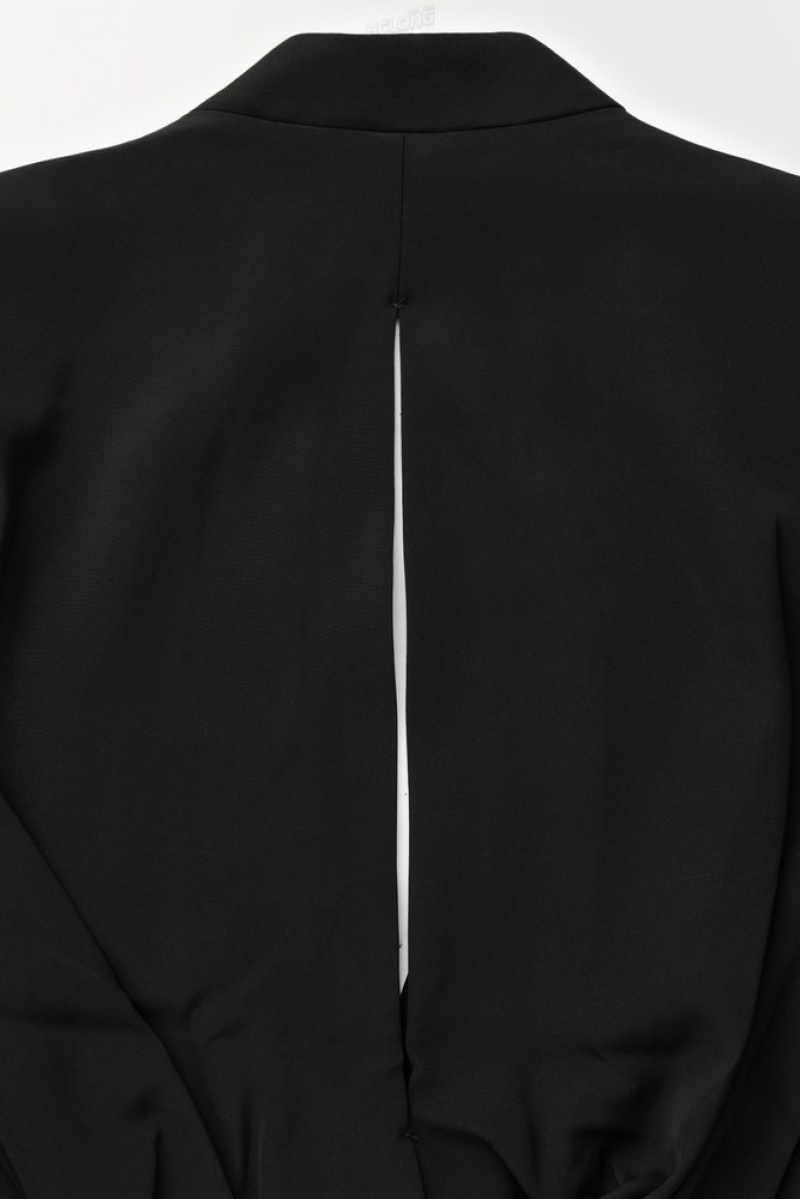 Black COS The Draped-Waist Blazer | OK10-Q8FN