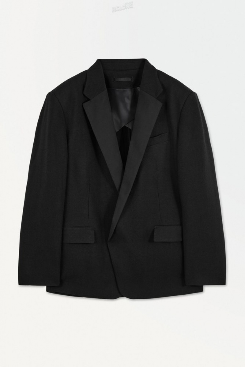 Black COS The Tuxedo Jacket | JX74-U6BZ