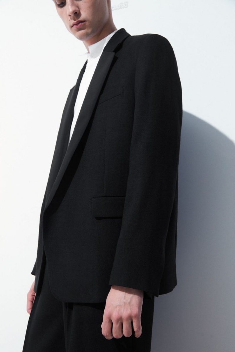 Black COS The Tuxedo Jacket | JX74-U6BZ