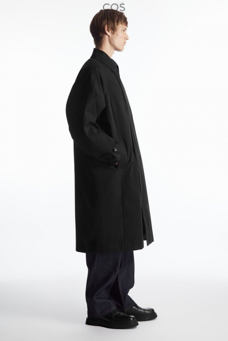 Black COS Utility Trench Coat | DH48-J7VX