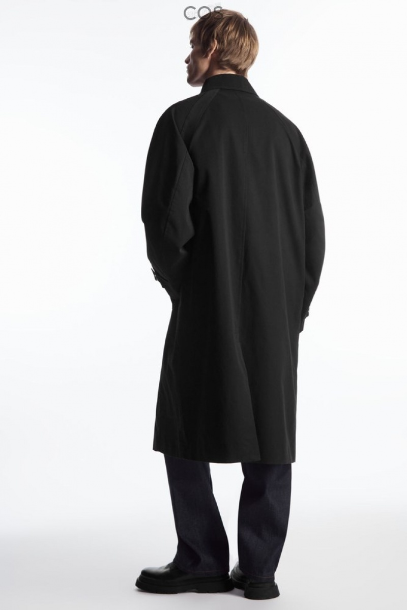 Black COS Utility Trench Coat | DH48-J7VX