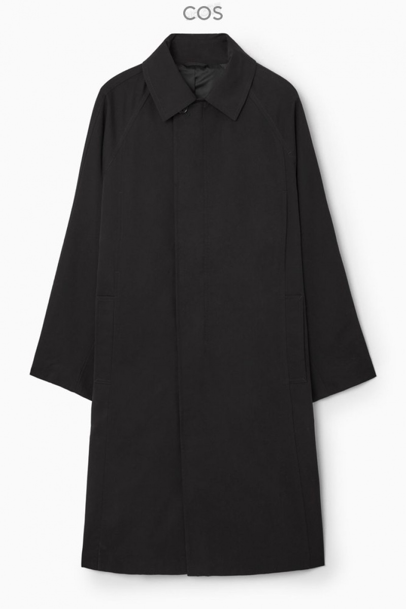 Black COS Utility Trench Coat | DH48-J7VX