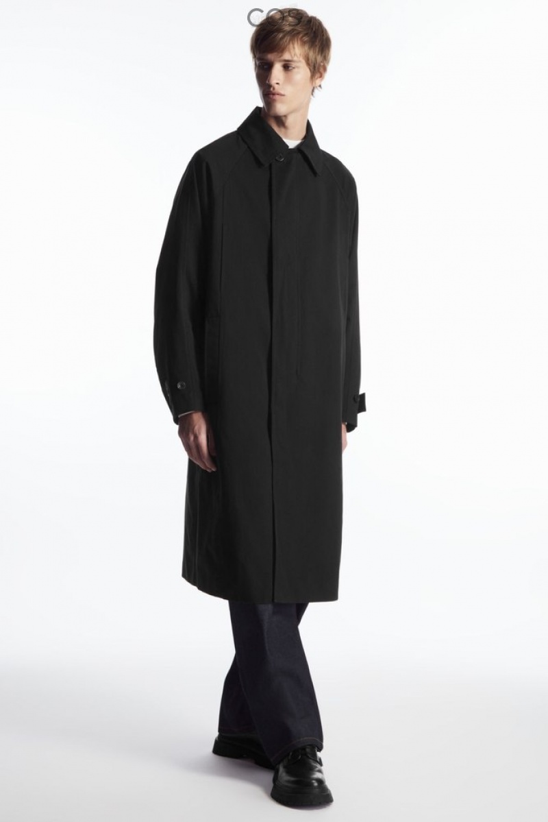 Black COS Utility Trench Coat | DH48-J7VX