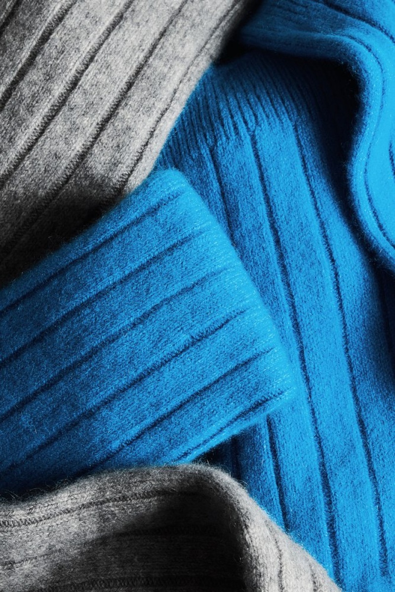 Bright Blue COS Chunky Cashmere Socks | HW34-L4GA