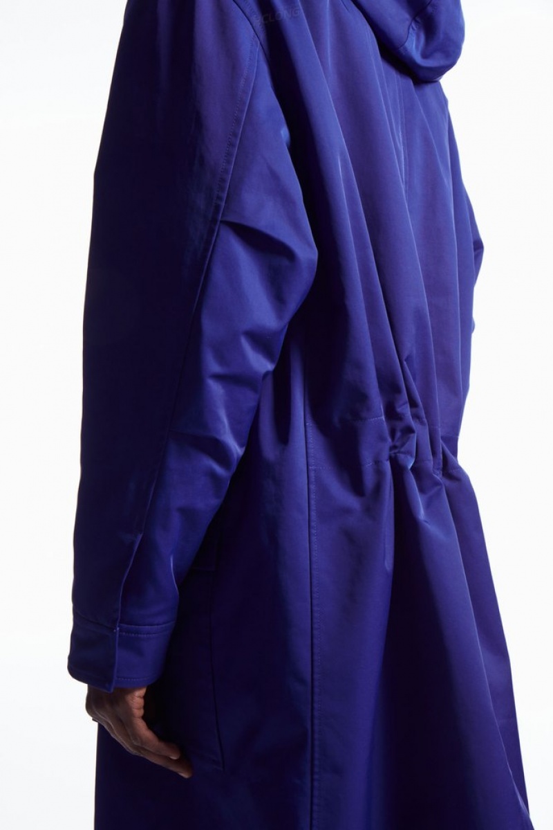 Bright Blue COS Hooded Padded Parka | HC26-G0LA