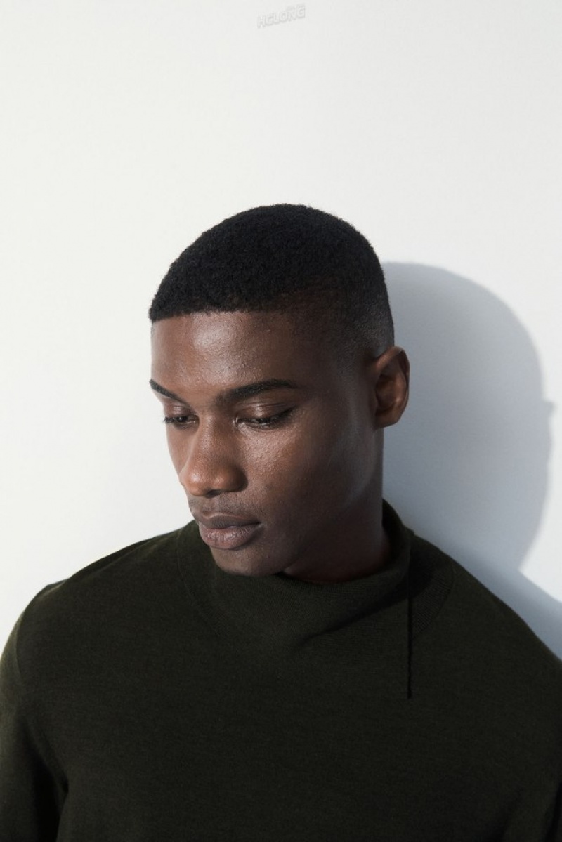 Dark Green COS The Merino Wool Roll-Neck Jumper | CN69-L8PI