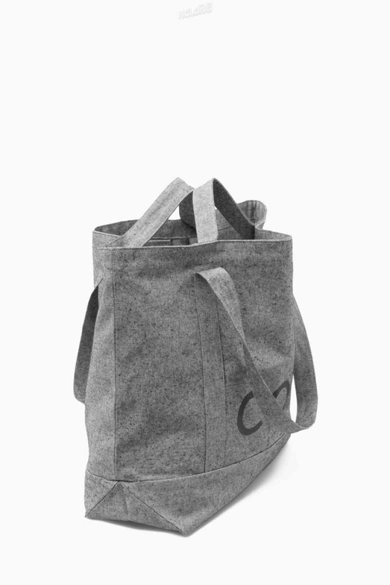 Dark Grey COS Cos Utility Tote - Canvas | JD48-P3NS