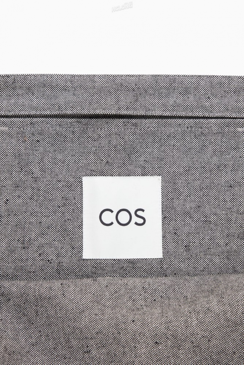 Dark Grey COS Cos Utility Tote - Canvas | JD48-P3NS