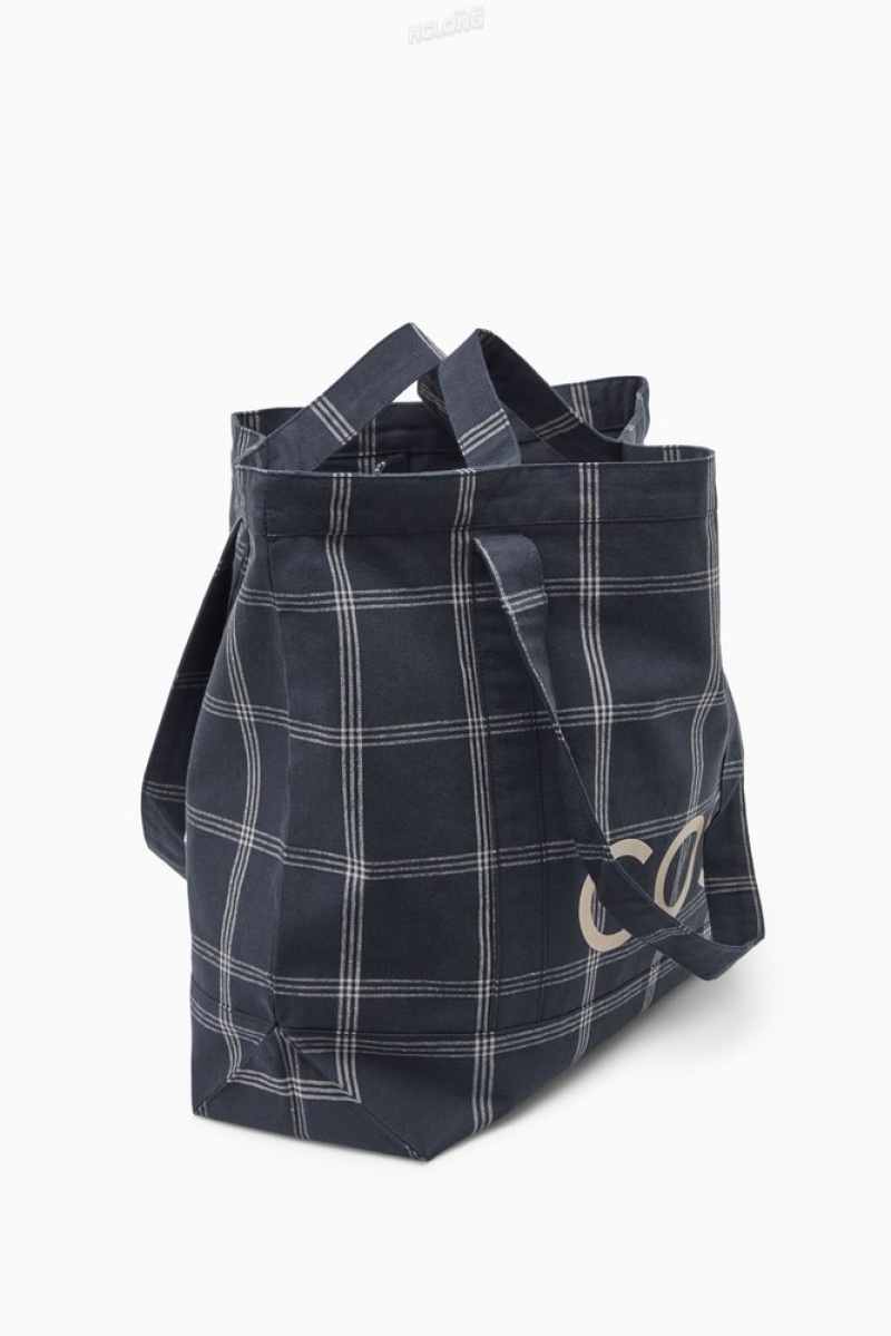 Dark Grey COS Cos Utility Tote - Canvas | DC11-N5AN