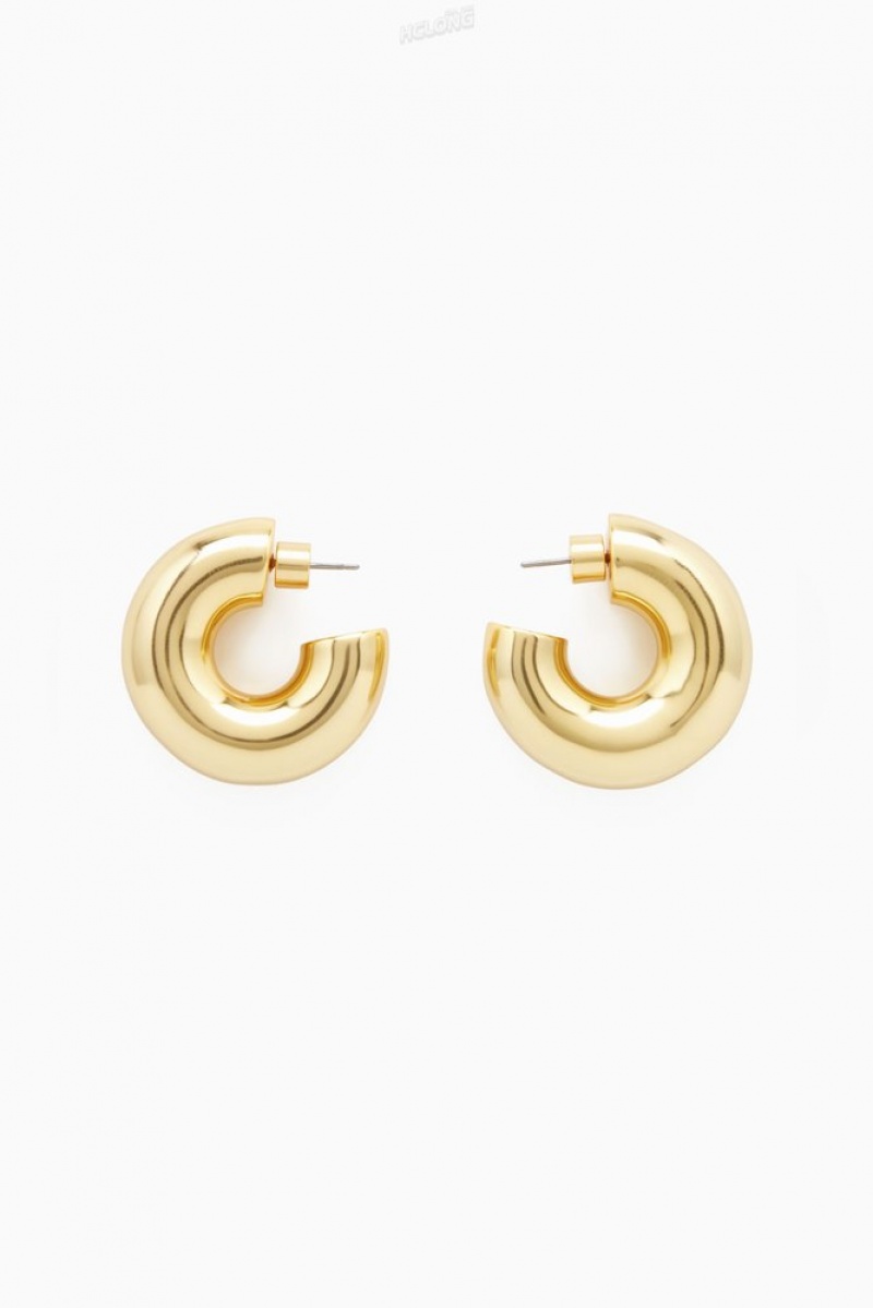 Gold COS Large Chunky Hoop Earrings | PT44-R8HT